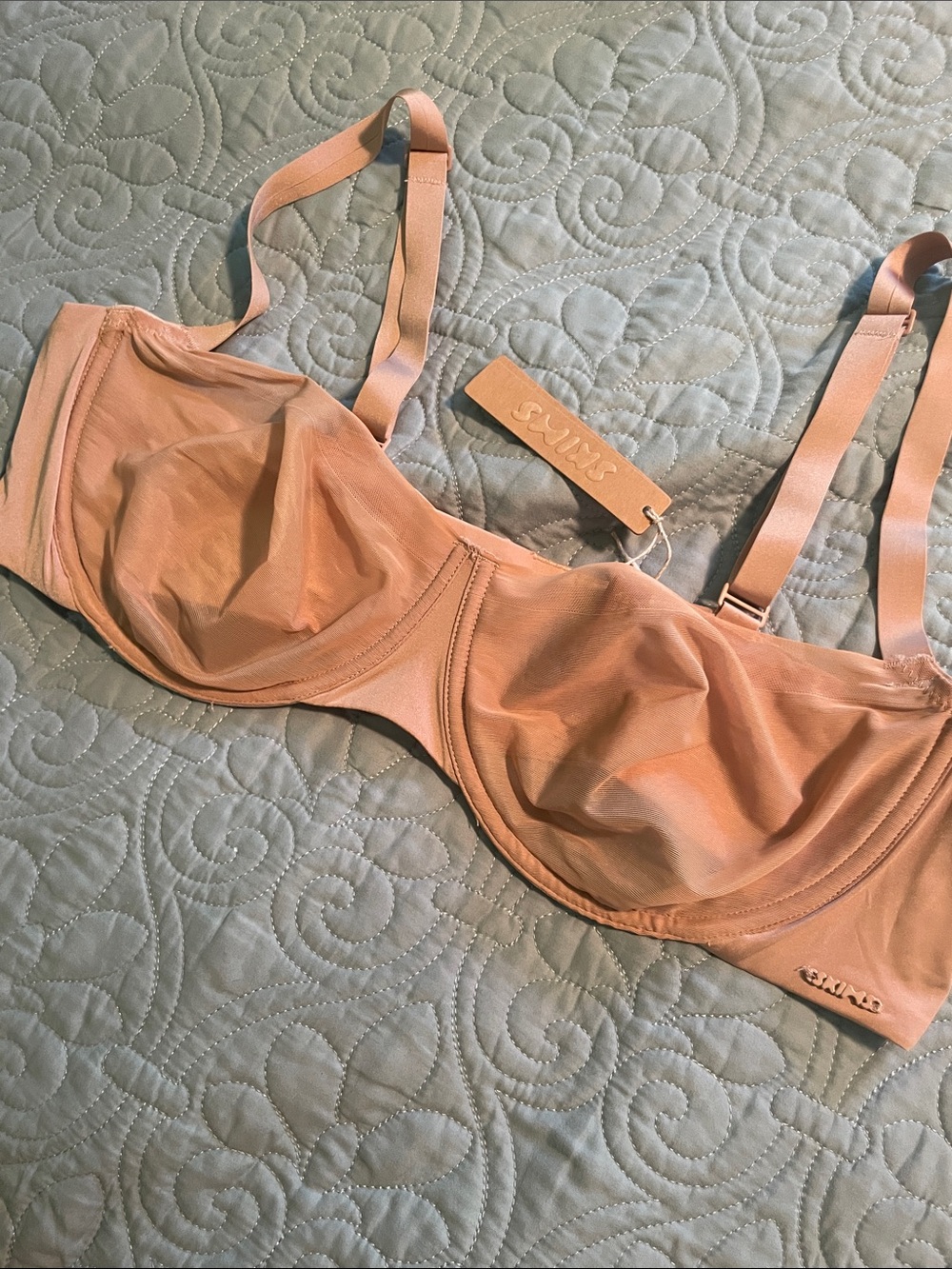 SKIMS Sheer Underwire Bra in Nude Blush